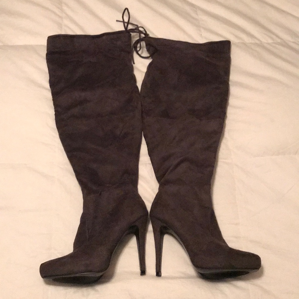 Over the knee thigh high boots with heels